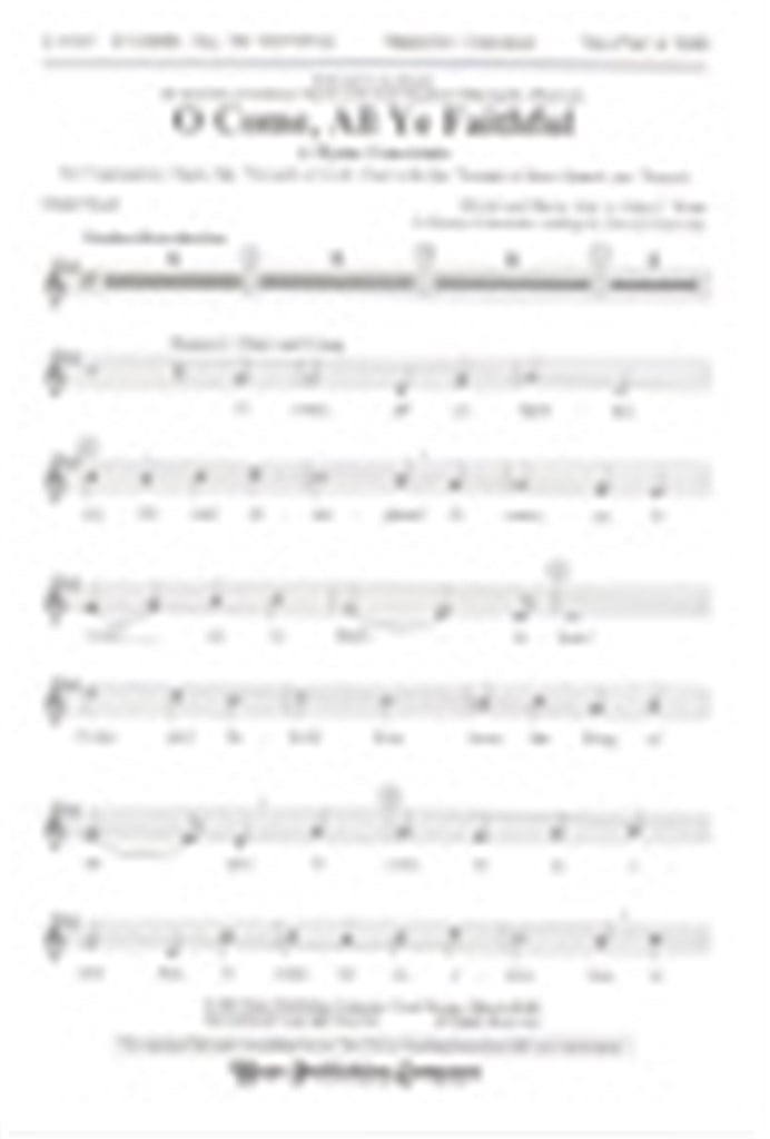 O Come, All Ye Faithful
